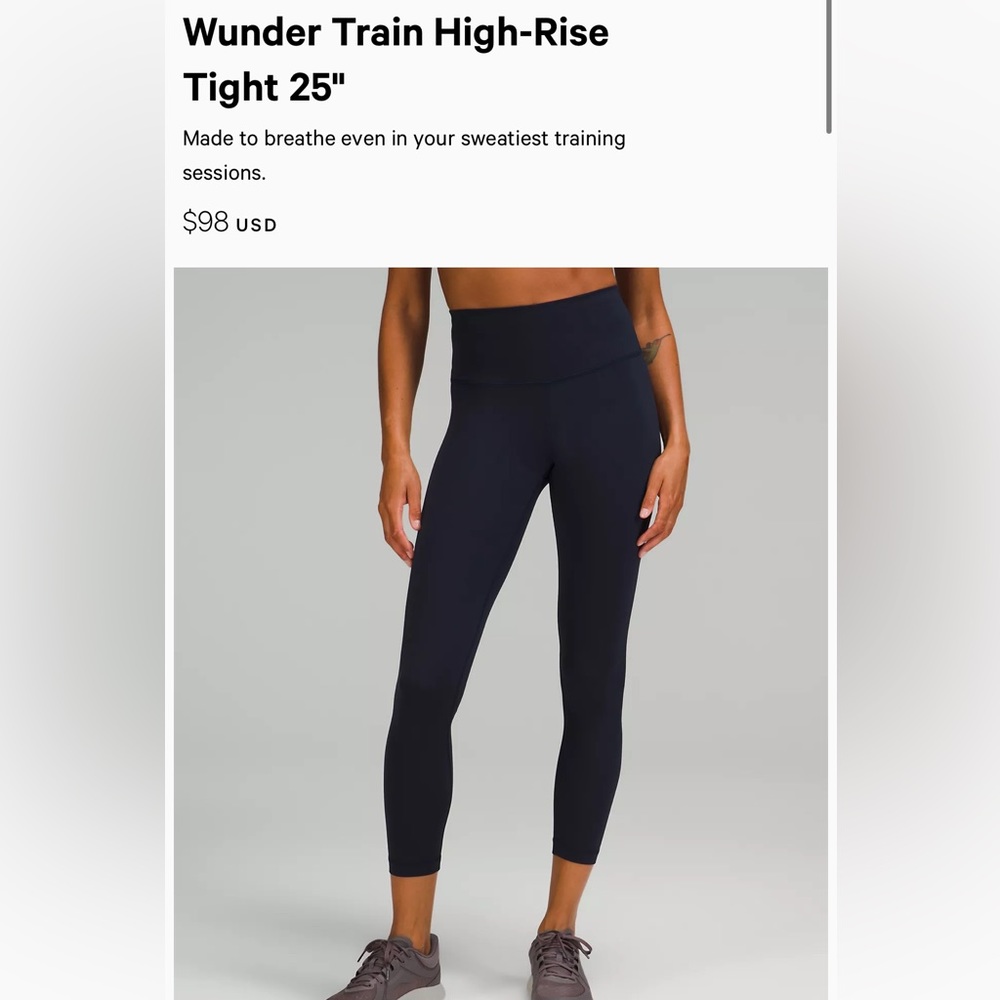 Lululemon Leggings Navy Blue